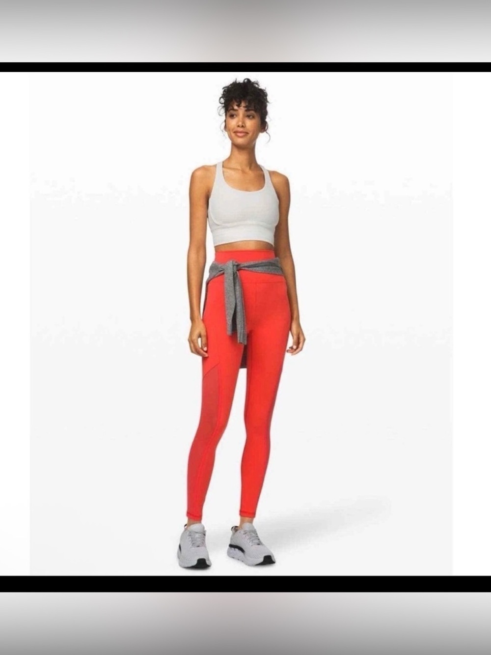 Lululemon Mastered Motion High-Rise Tight 28” Thermal Red Mesh Size 4 - Picture 2 of 9
